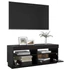 Kép 7/11 - Fekete TV-szekrény LED-lámpákkal 100 x 35 x 40 cm