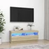 Kép 1/11 - Sonoma tölgy színű TV-szekrény LED-lámpákkal 100 x 35 x 40 cm