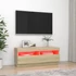 Kép 3/11 - Sonoma tölgy színű TV-szekrény LED-lámpákkal 100 x 35 x 40 cm