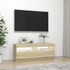Kép 5/11 - Sonoma tölgy színű TV-szekrény LED-lámpákkal 100 x 35 x 40 cm