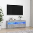 Kép 1/11 - Betonszürke TV-szekrény LED-lámpákkal 100 x 35 x 40 cm