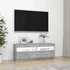 Kép 5/11 - Betonszürke TV-szekrény LED-lámpákkal 100 x 35 x 40 cm