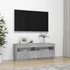 Kép 6/11 - Betonszürke TV-szekrény LED-lámpákkal 100 x 35 x 40 cm