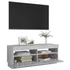 Kép 7/11 - Betonszürke TV-szekrény LED-lámpákkal 100 x 35 x 40 cm