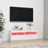 Kép 3/11 - Magasfényű fehér TV-szekrény LED-lámpákkal 100 x 35 x 40 cm