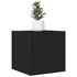 Kép 1/11 - 2 db fekete falra szerelhető TV-szekrény 30,5 x 30 x 30 cm