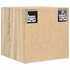 Kép 7/11 - 2 db sonoma tölgy falra szerelhető TV-szekrény 30,5x30x30 cm