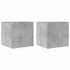 Kép 2/11 - 2 db betonszürke falra szerelhető TV-szekrény 30,5 x 30 x 30 cm