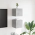 Kép 3/11 - 2 db betonszürke falra szerelhető TV-szekrény 30,5 x 30 x 30 cm