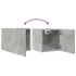 Kép 8/11 - 2 db betonszürke falra szerelhető TV-szekrény 30,5 x 30 x 30 cm