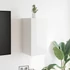 Kép 4/11 - 2 db magasfényű fehér falra szerelhető TV-szekrény 30,5x30x30cm