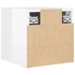 Kép 7/11 - 2 db magasfényű fehér falra szerelhető TV-szekrény 30,5x30x30cm