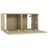 Kép 6/9 - 3 db sonoma tölgy függő TV-szekrény 60 x 30 x 30 cm