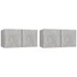 Kép 2/9 - 2 db betonszürke függő TV-szekrény 60 x 30 x 30 cm