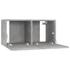 Kép 6/9 - 2 db betonszürke függő TV-szekrény 60 x 30 x 30 cm