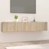 Kép 1/10 - 2 db sonoma tölgy szerelt fa TV-szekrény 80x30x30 cm