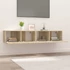 Kép 3/10 - 2 db sonoma tölgy szerelt fa TV-szekrény 80x30x30 cm
