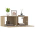 Kép 5/10 - 2 db sonoma tölgy szerelt fa TV-szekrény 80x30x30 cm