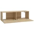 Kép 7/9 - 2 db sonoma tölgy szerelt fa fali TV-szekrény 100x30x30 cm