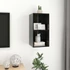 Kép 6/9 - Magasfényű fekete szerelt fa fali TV-szekrény 37 x 37 x 72 cm