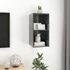 Kép 6/9 - Magasfényű szürke szerelt fa fali TV-szekrény 37 x 37 x 72 cm