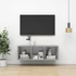 Kép 1/9 - Betonszürke szerelt fa falra szerelhető TV-szekrény 37x37x107cm