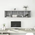 Kép 6/9 - Betonszürke szerelt fa fali TV-szekrény 37x37x142,5 cm