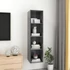 Kép 7/9 - Magasfényű szürke szerelt fa fali TV-szekrény 37x37x142,5 cm