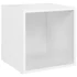 Kép 3/9 - 2 db fehér szerelt fa TV-szekrény 37 x 35 x 37 cm