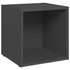 Kép 3/8 - 4 db szürke szerelt fa TV-szekrény 37 x 35 x 37 cm