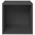 Kép 4/8 - 4 db szürke szerelt fa TV-szekrény 37 x 35 x 37 cm