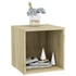 Kép 6/7 - 4 db sonoma tölgy színű szerelt fa TV-szekrény 37 x 35 x 37 cm