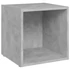 Kép 3/9 - 2 db betonszürke szerelt fa TV-szekrény 37 x 35 x 37 cm