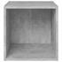 Kép 4/8 - 4 db betonszürke szerelt fa TV-szekrény 37 x 35 x 37 cm