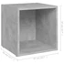 Kép 8/8 - 4 db betonszürke szerelt fa TV-szekrény 37 x 35 x 37 cm