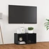Kép 1/9 - Magasfényű szürke szerelt fa TV-szekrény 72 x 35 x 36,5 cm