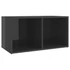 Kép 2/9 - Magasfényű szürke szerelt fa TV-szekrény 72 x 35 x 36,5 cm
