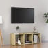 Kép 1/9 - Sonoma tölgy színű szerelt fa TV-szekrény 107 x 35 x 37 cm