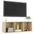 Kép 3/9 - Sonoma tölgy színű szerelt fa TV-szekrény 107 x 35 x 37 cm