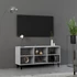 Kép 1/7 - Betonszürke TV-szekrény fémlábakkal 103,5 x 30 x 50 cm