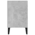 Kép 5/7 - Betonszürke TV-szekrény fémlábakkal 103,5 x 30 x 50 cm