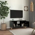 Kép 3/9 - Fekete TV-szekrény tömör falábakkal 103,5 x 35 x 50 cm