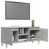 Kép 4/9 - Betonszürke TV-szekrény tömör falábakkal 103,5 x 35 x 50 cm
