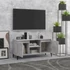 Kép 3/10 - Betonszürke TV-szekrény fémlábakkal 103,5 x 35 x 50 cm