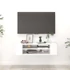 Kép 1/7 - Fehér szerelt fa függő TV-szekrény 100 x 30 x 26,5 cm