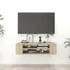 Kép 1/7 - Sonoma tölgy színű szerelt fa függő TV-szekrény 100x30x26,5 cm