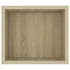 Kép 5/7 - Sonoma tölgy színű szerelt fa függő TV-szekrény 100x30x26,5 cm