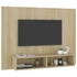 Kép 5/7 - Sonoma tölgy színű szerelt fa fali TV-szekrény 120x23,5x90 cm