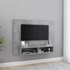 Kép 1/7 - Betonszürke szerelt fa fali TV-szekrény 120 x 23,5 x 90 cm