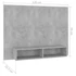 Kép 7/7 - Betonszürke szerelt fa fali TV-szekrény 120 x 23,5 x 90 cm